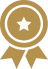 A green and gold pixel art picture of a star.